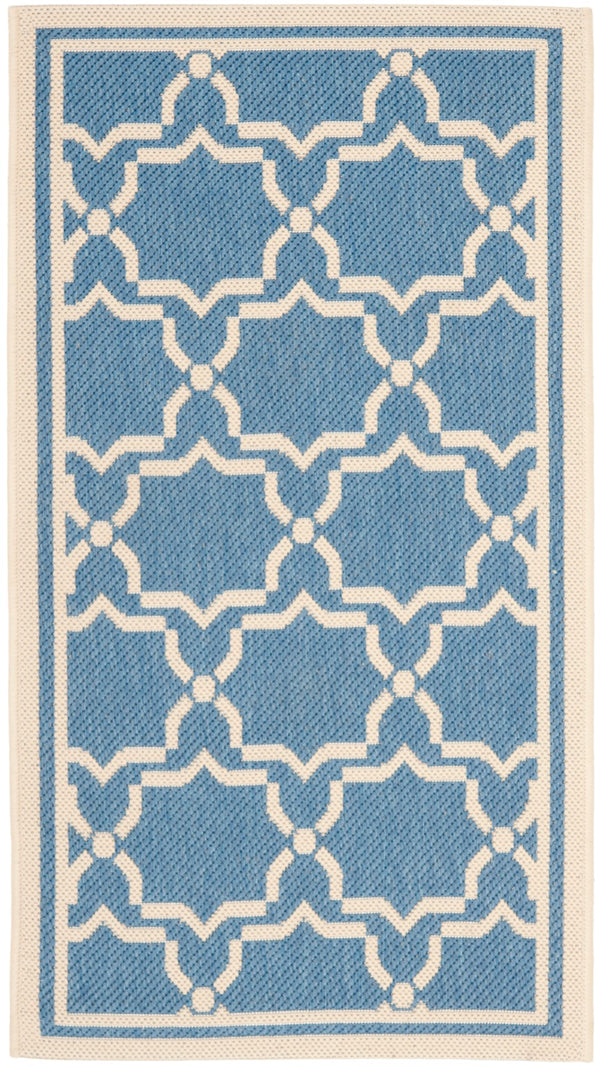 Safavieh Cy6916 Power Loomed 85.4% Polypropylene/10.4% Polyester/4.2% Latex Outdoor Rug CY6916-243-4