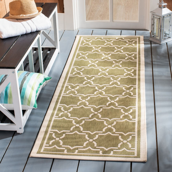 Safavieh Cy6916 Power Loomed 85.4% Polypropylene/10.4% Polyester/4.2% Latex Outdoor Rug CY6916-244-4