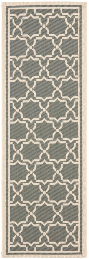 Safavieh Cy6916 Power Loomed 85.4% Polypropylene/10.4% Polyester/4.2% Latex Outdoor Rug CY6916-246-5SQ