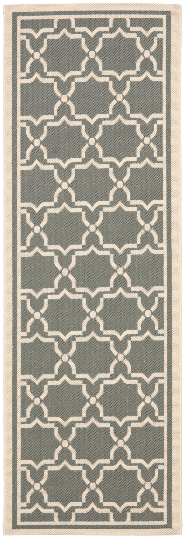 Safavieh Cy6916 Power Loomed 85.4% Polypropylene/10.4% Polyester/4.2% Latex Outdoor Rug CY6916-246-5SQ