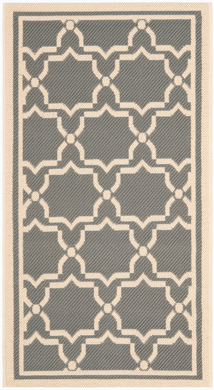Safavieh Cy6916 Power Loomed 85.4% Polypropylene/10.4% Polyester/4.2% Latex Outdoor Rug CY6916-246-5SQ