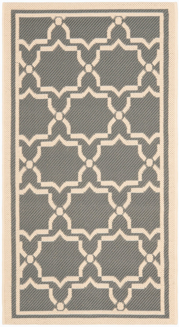 Safavieh Cy6916 Power Loomed 85.4% Polypropylene/10.4% Polyester/4.2% Latex Outdoor Rug CY6916-246-5SQ