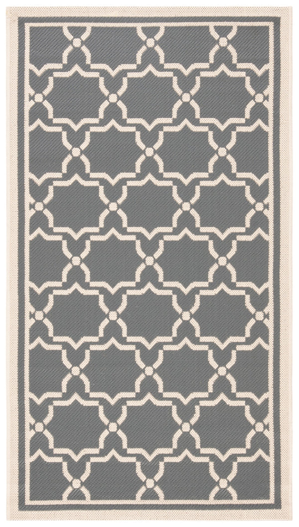 Safavieh Cy6916 Power Loomed 85.4% Polypropylene/10.4% Polyester/4.2% Latex Outdoor Rug CY6916-246-5SQ