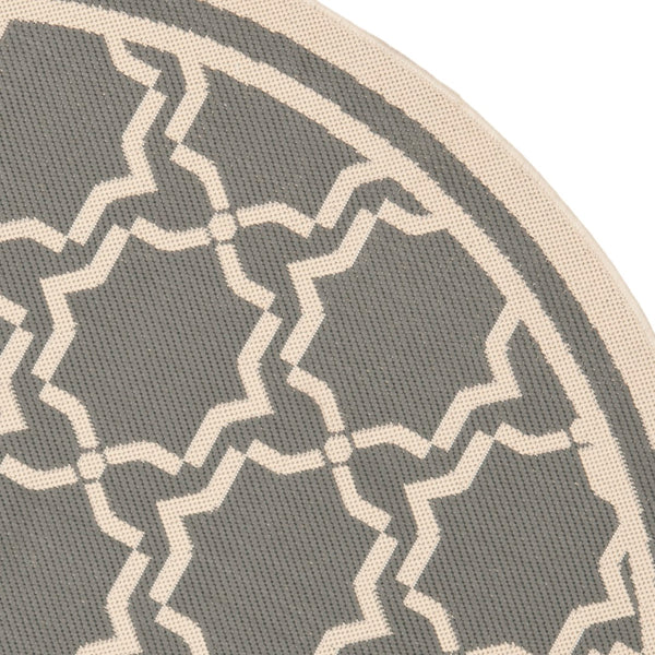 Safavieh Cy6916 Power Loomed 85.4% Polypropylene/10.4% Polyester/4.2% Latex Outdoor Rug CY6916-246-5SQ