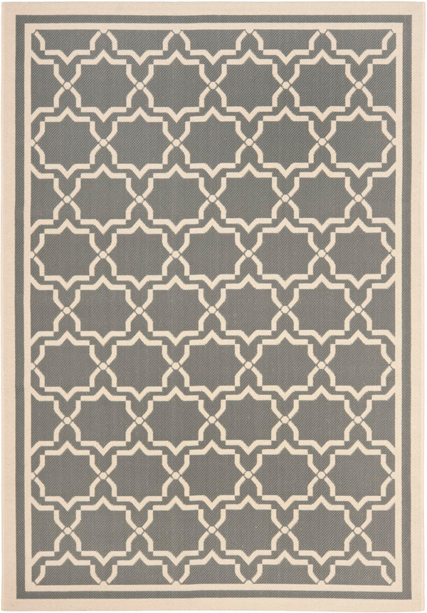 Safavieh Cy6916 Power Loomed 85.4% Polypropylene/10.4% Polyester/4.2% Latex Outdoor Rug CY6916-246-5SQ