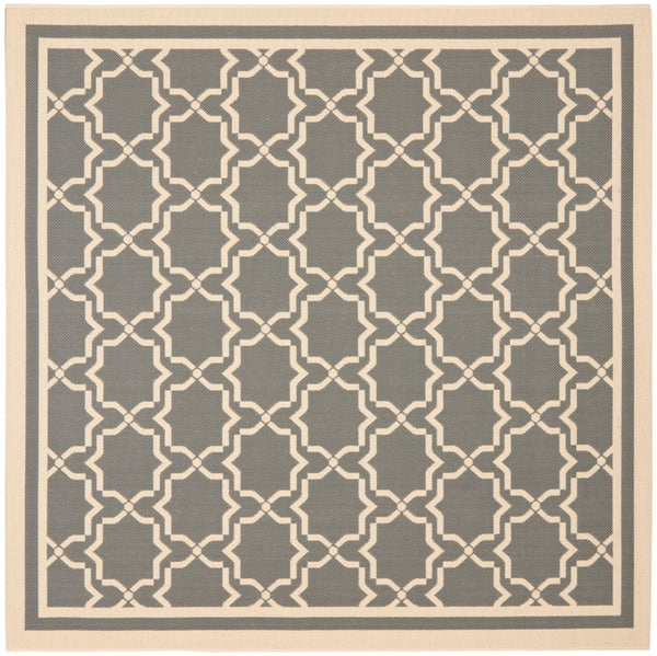 Safavieh Cy6916 Power Loomed 85.4% Polypropylene/10.4% Polyester/4.2% Latex Outdoor Rug CY6916-246-5SQ
