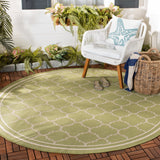 Safavieh Cy6918 Power Loomed 85.4% Polypropylene/10.4% Polyester/4.2% Latex Outdoor Rug CY6918-244-5SQ