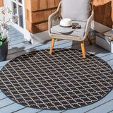 Safavieh Cy6919 Power Loomed 85.4% Polypropylene/10.4% Polyester/4.2% Latex Outdoor Rug CY6919-226-5SQ