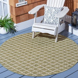 Safavieh Cy6919 Power Loomed 85.4% Polypropylene/10.4% Polyester/4.2% Latex Outdoor Rug CY6919-244-5R