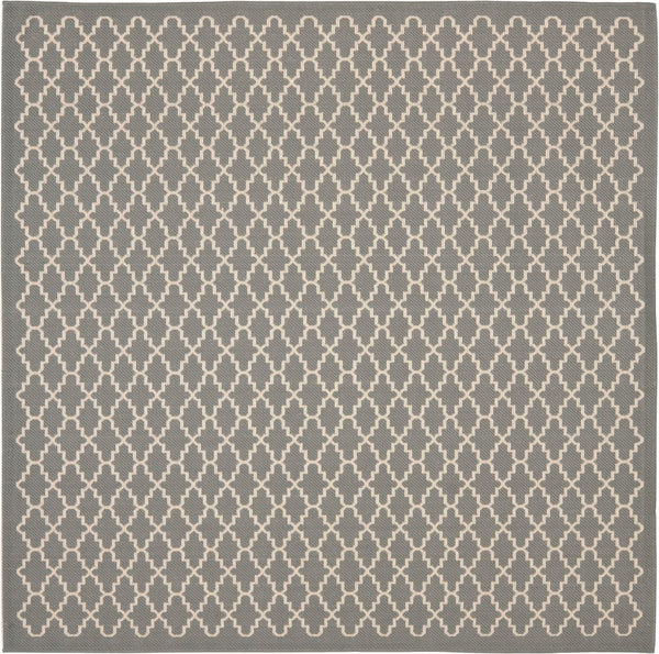 Safavieh Cy6919 Power Loomed 85.4% Polypropylene/10.4% Polyester/4.2% Latex Outdoor Rug CY6919-246-5SQ