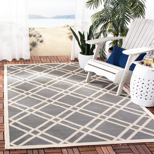 Safavieh Courtyard Power Loomed 85.4% Polypropylene/10.4% Polyester/4.2% Latex Outdoor Rug CY6923-246-4