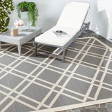 Safavieh Courtyard Power Loomed 85.4% Polypropylene/10.4% Polyester/4.2% Latex Outdoor Rug CY6923-246-4