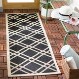 Safavieh Courtyard Power Loomed 85.4% Polypropylene/10.4% Polyester/4.2% Latex Outdoor Rug CY6923-266-4