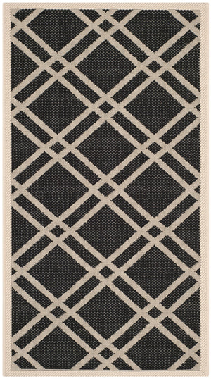 Safavieh Courtyard Power Loomed 85.4% Polypropylene/10.4% Polyester/4.2% Latex Outdoor Rug CY6923-266-4