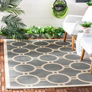 Safavieh Courtyard Power Loomed 85.4% Polypropylene/10.4% Polyester/4.2% Latex Outdoor Rug CY6924-246-4