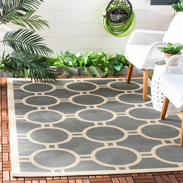 Safavieh Courtyard Power Loomed 85.4% Polypropylene/10.4% Polyester/4.2% Latex Outdoor Rug CY6924-246-4