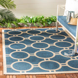 Safavieh Courtyard Power Loomed 85.4% Polypropylene/10.4% Polyester/4.2% Latex Outdoor Rug CY6924-268-4