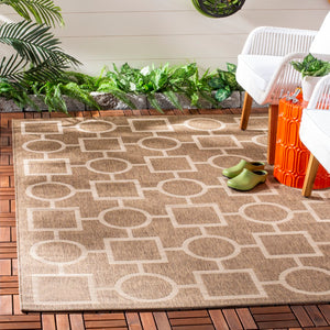 Safavieh Courtyard Power Loomed 85.4% Polypropylene/10.4% Polyester/4.2% Latex Outdoor Rug CY6925-242-210