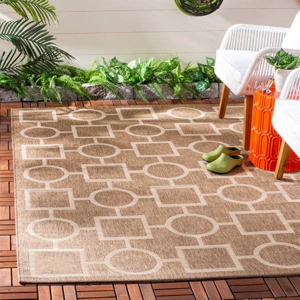 Safavieh Courtyard Power Loomed 85.4% Polypropylene/10.4% Polyester/4.2% Latex Outdoor Rug CY6925-242-210