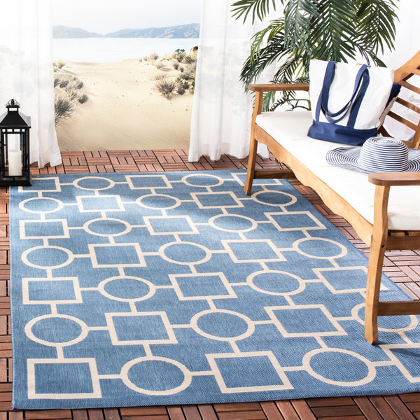 Safavieh Courtyard Power Loomed 85.4% Polypropylene/10.4% Polyester/4.2% Latex Outdoor Rug CY6925-243-4