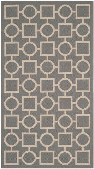 Safavieh Courtyard Power Loomed 85.4% Polypropylene/10.4% Polyester/4.2% Latex Outdoor Rug CY6925-246-3