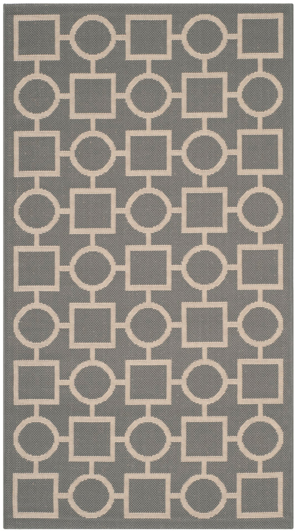 Safavieh Courtyard Power Loomed 85.4% Polypropylene/10.4% Polyester/4.2% Latex Outdoor Rug CY6925-246-3