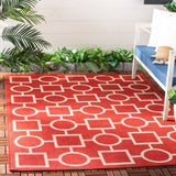 Safavieh Courtyard Power Loomed 85.4% Polypropylene/10.4% Polyester/4.2% Latex Outdoor Rug CY6925-248-4