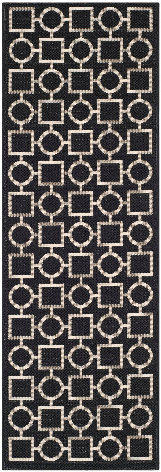 Safavieh Courtyard Power Loomed 85.4% Polypropylene/10.4% Polyester/4.2% Latex Outdoor Rug CY6925-266-4