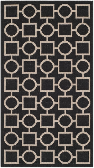 Safavieh Courtyard Power Loomed 85.4% Polypropylene/10.4% Polyester/4.2% Latex Outdoor Rug CY6925-266-4