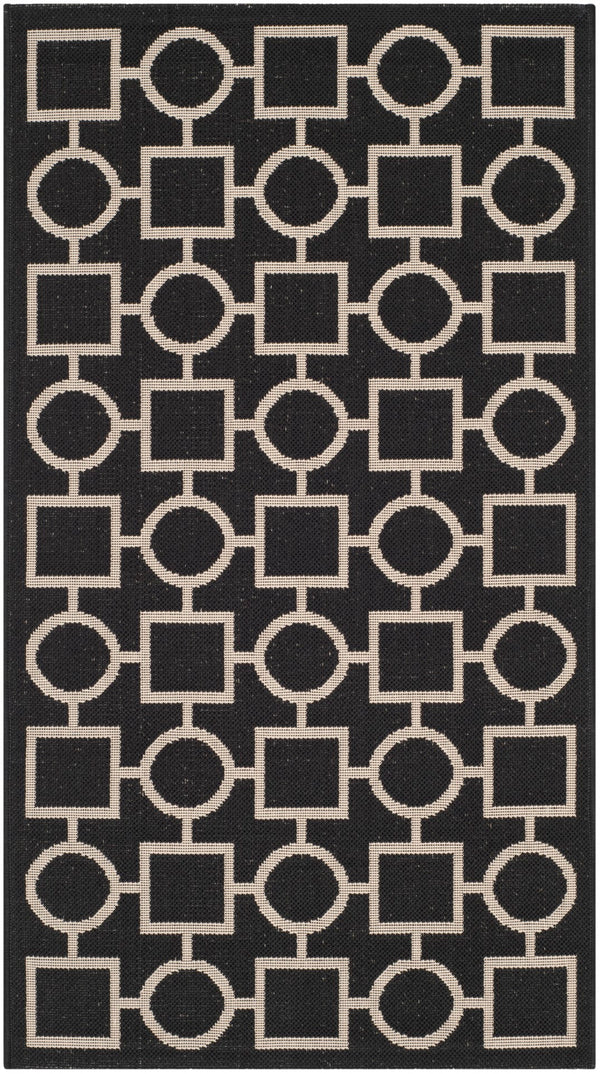 Safavieh Courtyard Power Loomed 85.4% Polypropylene/10.4% Polyester/4.2% Latex Outdoor Rug CY6925-266-4