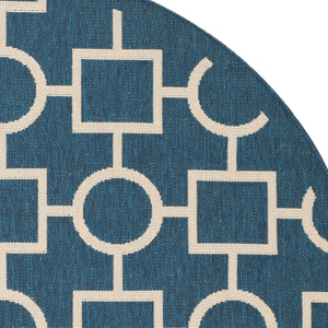 Safavieh Courtyard Power Loomed 85.4% Polypropylene/10.4% Polyester/4.2% Latex Outdoor Rug CY6925-268-5R