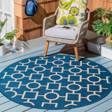 Safavieh Courtyard Power Loomed 85.4% Polypropylene/10.4% Polyester/4.2% Latex Outdoor Rug CY6925-268-5R