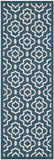 Safavieh Courtyard Power Loomed 85.4% Polypropylene/10.4% Polyester/4.2% Latex Outdoor Rug CY6926-268-4