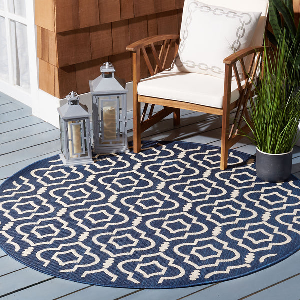 Safavieh Courtyard Power Loomed 85.4% Polypropylene/10.4% Polyester/4.2% Latex Outdoor Rug CY6926-268-5R
