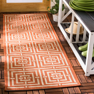 Safavieh Cy6930 Power Loomed 85.4% Polypropylene/10.4% Polyester/4.2% Latex Outdoor Rug CY6937-21-27