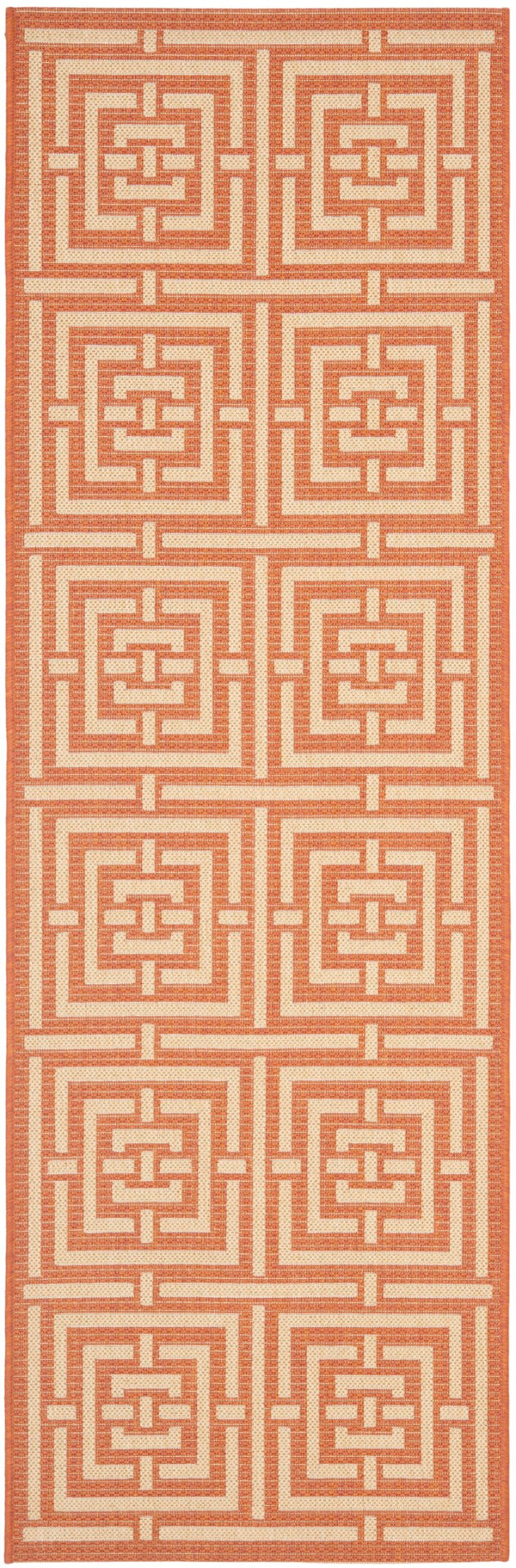 Safavieh Cy6930 Power Loomed 85.4% Polypropylene/10.4% Polyester/4.2% Latex Outdoor Rug CY6937-21-27