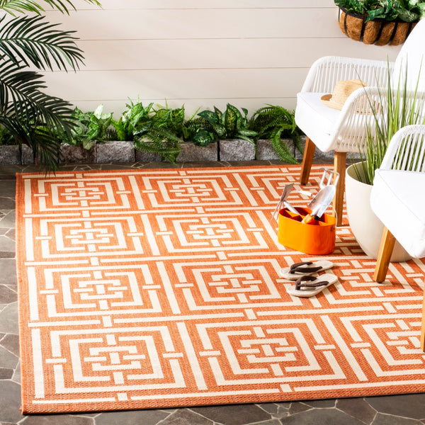 Safavieh Cy6930 Power Loomed 85.4% Polypropylene/10.4% Polyester/4.2% Latex Outdoor Rug CY6937-21-210