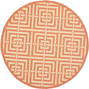 Safavieh Cy6930 Power Loomed 85.4% Polypropylene/10.4% Polyester/4.2% Latex Outdoor Rug CY6937-21-5R