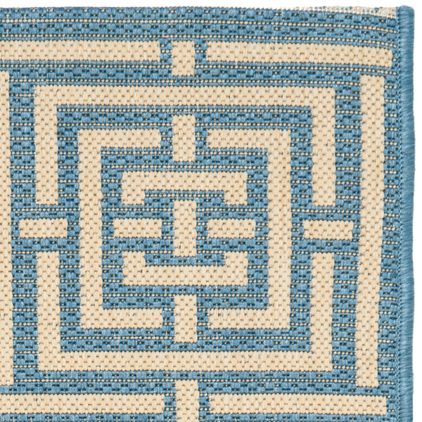 Safavieh Cy6930 Power Loomed 85.4% Polypropylene/10.4% Polyester/4.2% Latex Outdoor Rug CY6937-23-5R