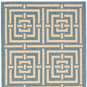 Safavieh Cy6930 Power Loomed 85.4% Polypropylene/10.4% Polyester/4.2% Latex Outdoor Rug CY6937-23-5R