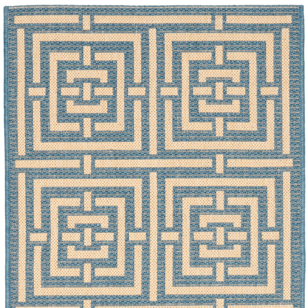 Safavieh Cy6930 Power Loomed 85.4% Polypropylene/10.4% Polyester/4.2% Latex Outdoor Rug CY6937-23-5R