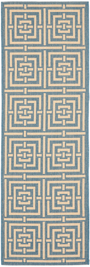 Safavieh Cy6930 Power Loomed 85.4% Polypropylene/10.4% Polyester/4.2% Latex Outdoor Rug CY6937-23-5R