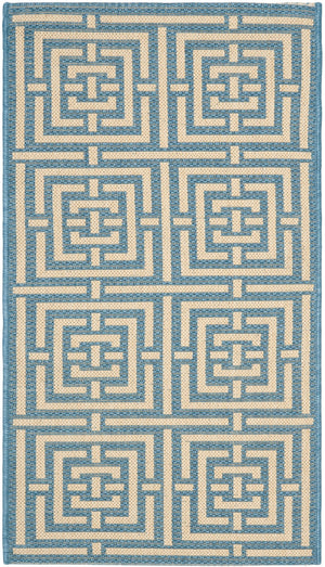 Safavieh Cy6930 Power Loomed 85.4% Polypropylene/10.4% Polyester/4.2% Latex Outdoor Rug CY6937-23-5R