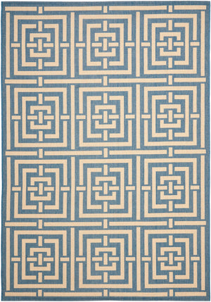 Safavieh Cy6930 Power Loomed 85.4% Polypropylene/10.4% Polyester/4.2% Latex Outdoor Rug CY6937-23-5R