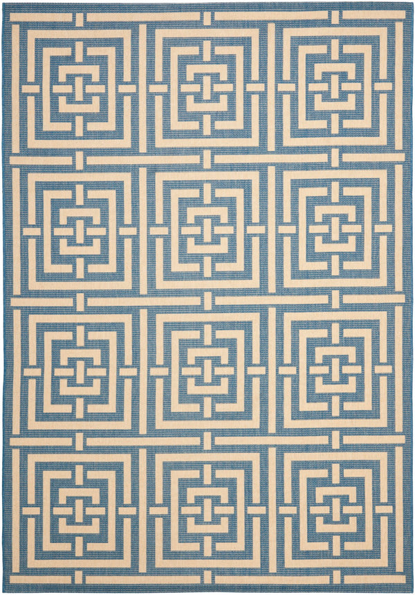 Safavieh Cy6930 Power Loomed 85.4% Polypropylene/10.4% Polyester/4.2% Latex Outdoor Rug CY6937-23-5R