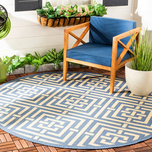 Safavieh Cy6930 Power Loomed 85.4% Polypropylene/10.4% Polyester/4.2% Latex Outdoor Rug CY6937-23-5R