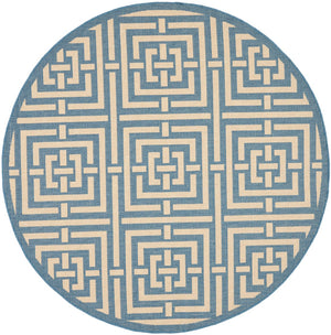 Safavieh Cy6930 Power Loomed 85.4% Polypropylene/10.4% Polyester/4.2% Latex Outdoor Rug CY6937-23-5R