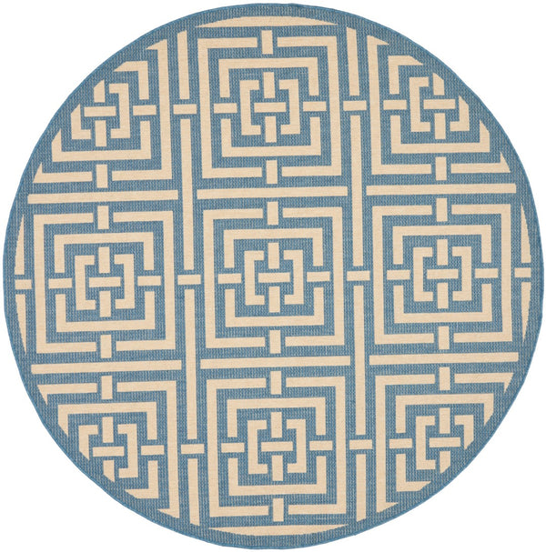 Safavieh Cy6930 Power Loomed 85.4% Polypropylene/10.4% Polyester/4.2% Latex Outdoor Rug CY6937-23-5R