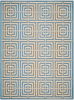 Safavieh Cy6930 Power Loomed 85.4% Polypropylene/10.4% Polyester/4.2% Latex Outdoor Rug CY6937-23-5R