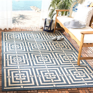 Safavieh Cy6930 Power Loomed 85.4% Polypropylene/10.4% Polyester/4.2% Latex Outdoor Rug CY6937-268-4
